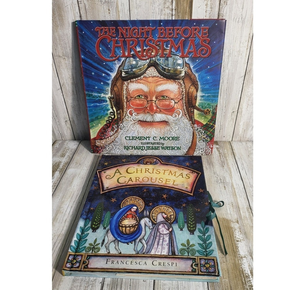 The Night‎ Before Christmas & A Christmas Carousel Childrens Holiday Book Set
